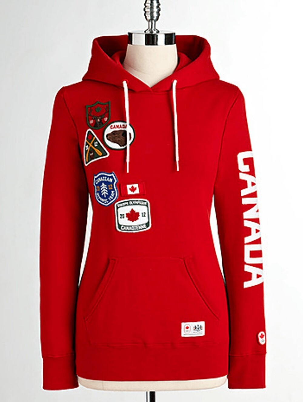 HBC Vancouver 2012 Official Olympic Collection Patch Hoodie Womens Large